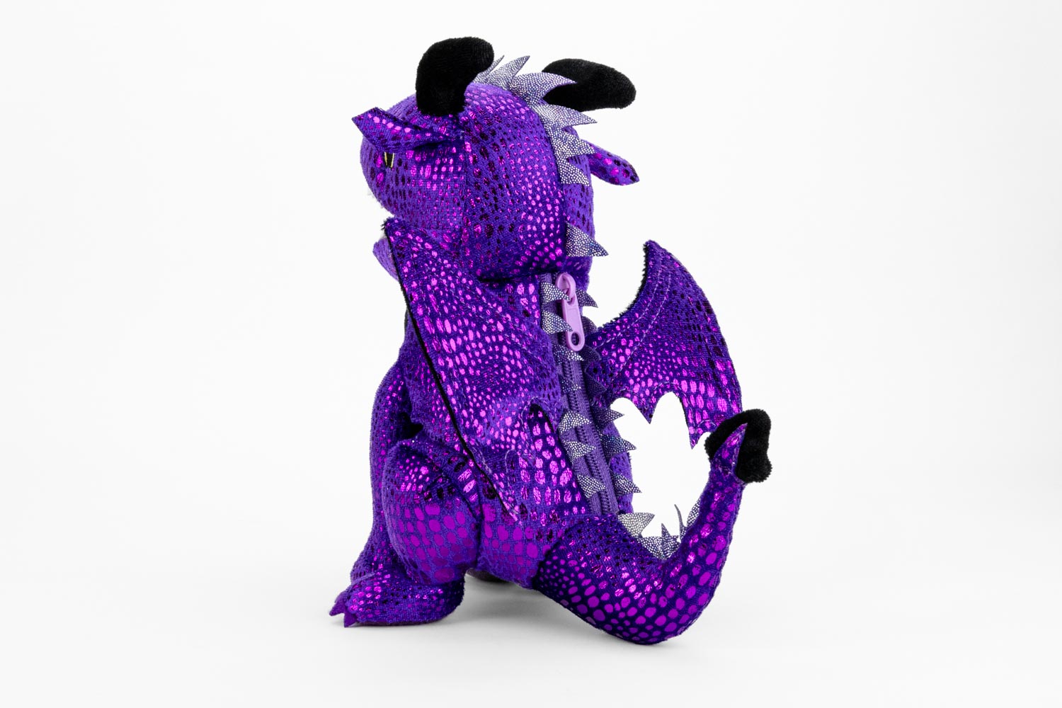 Purple Dragon Plush Dice Bag