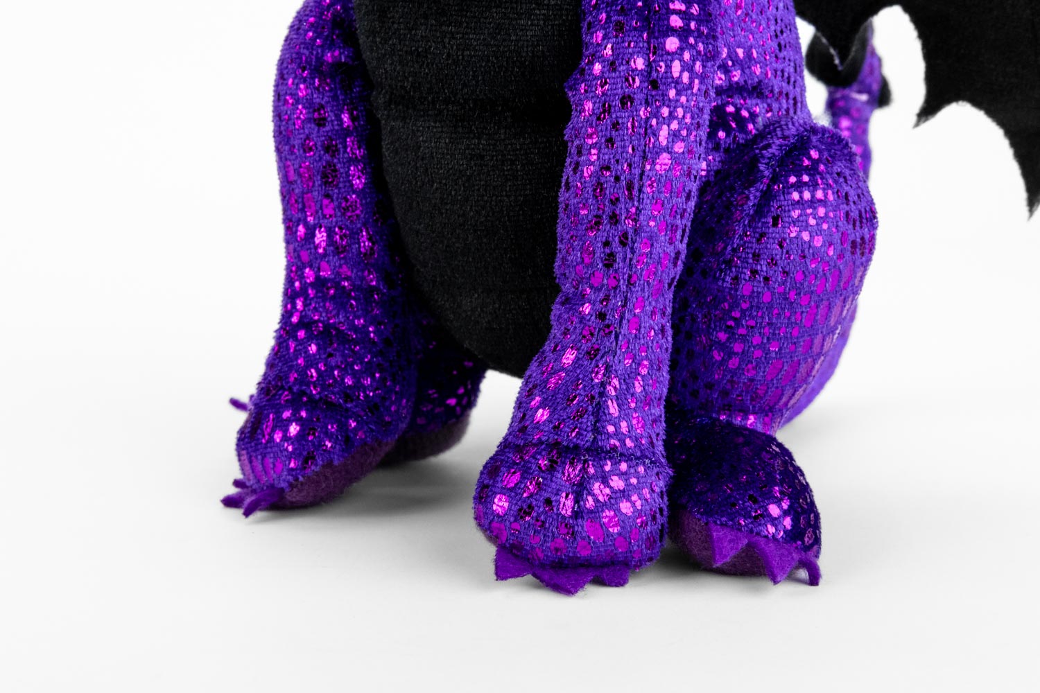 Purple Dragon Plush Dice Bag