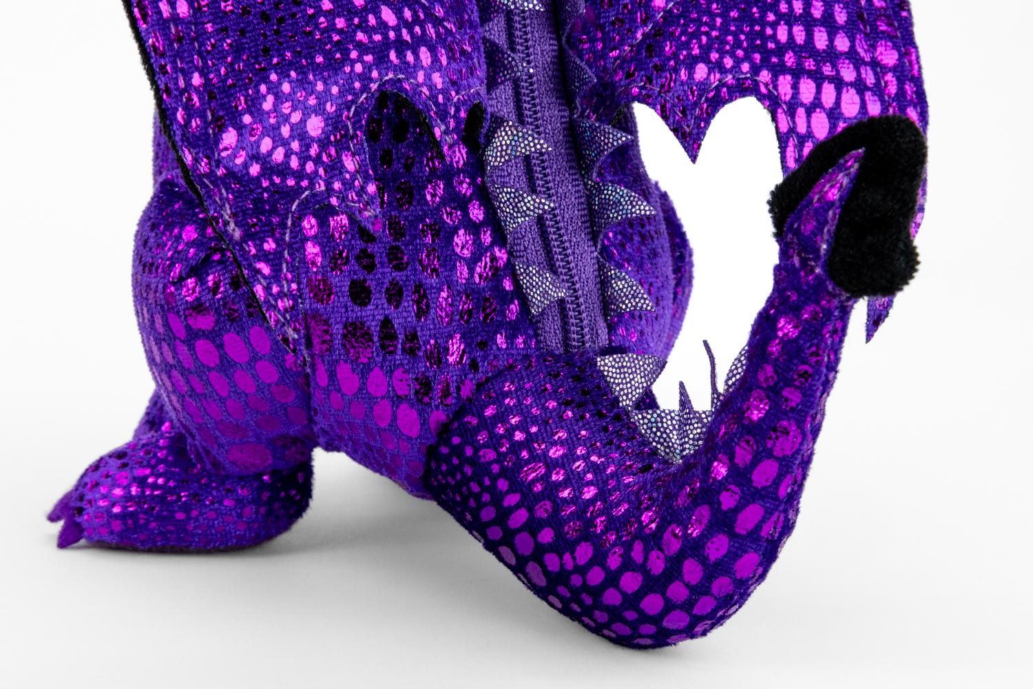 Purple Dragon Plush Dice Bag
