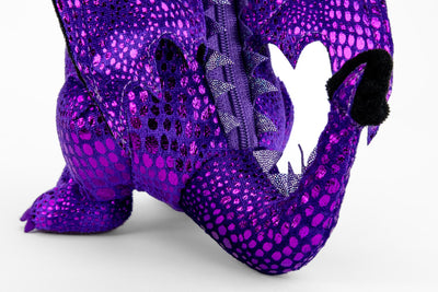 Purple Dragon Plush Dice Bag, image 9