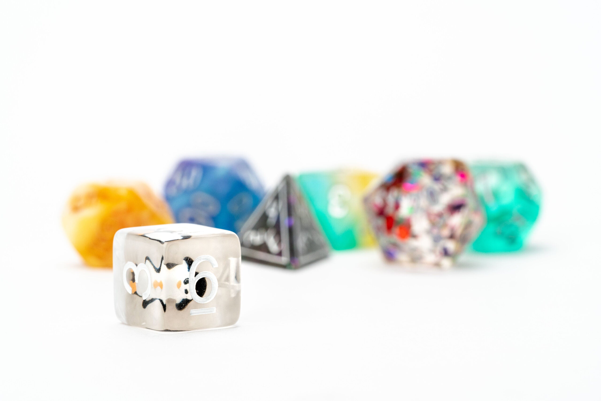 Mystery Misfit Resin Polyhedral Dice Set