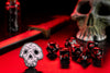 Website Exclusive- Dark Dungeon Sharp Edge Sticker Dice Set with Bonus Pin