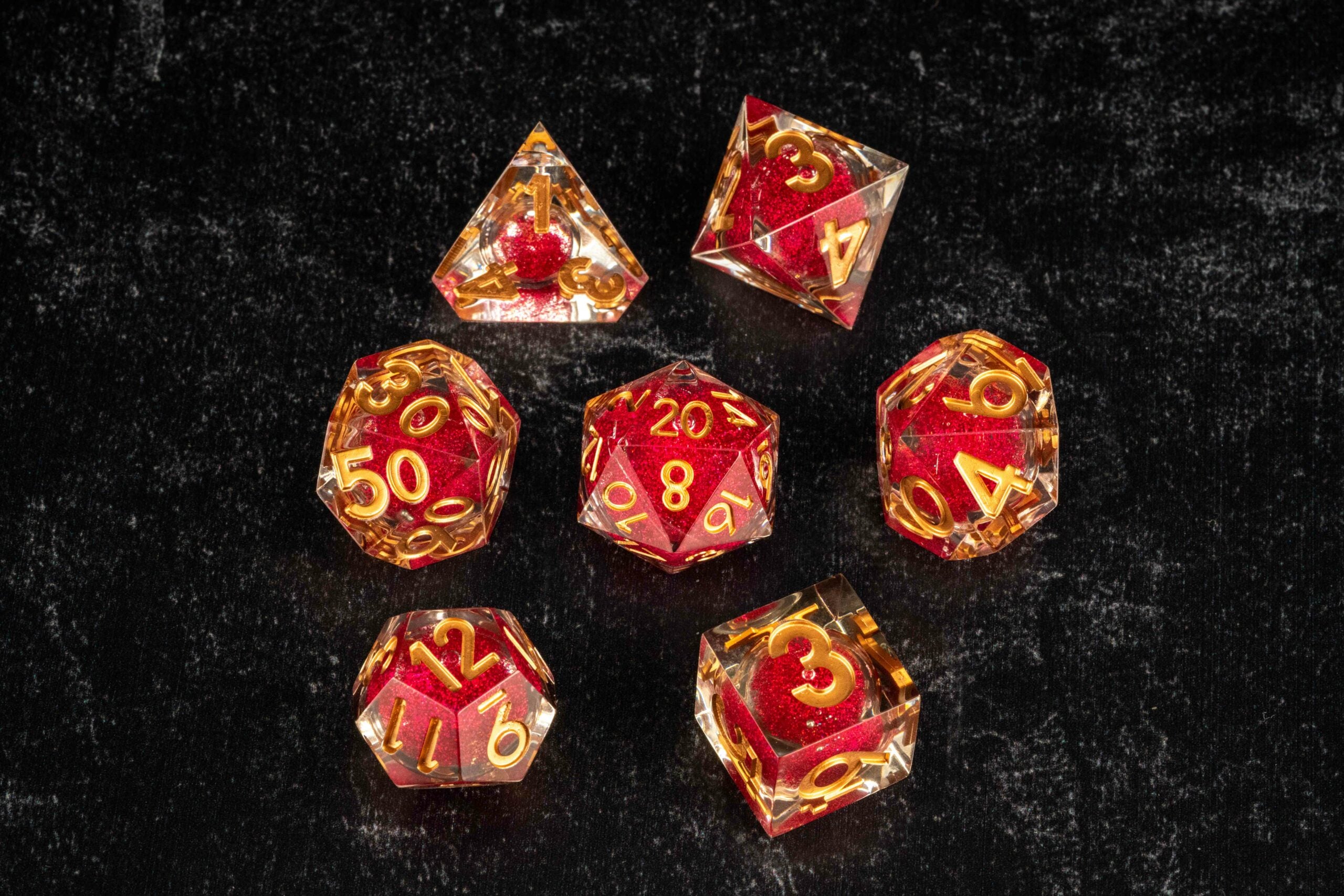 Elixir Liquid Core Dice Set: Magenta Mayhem