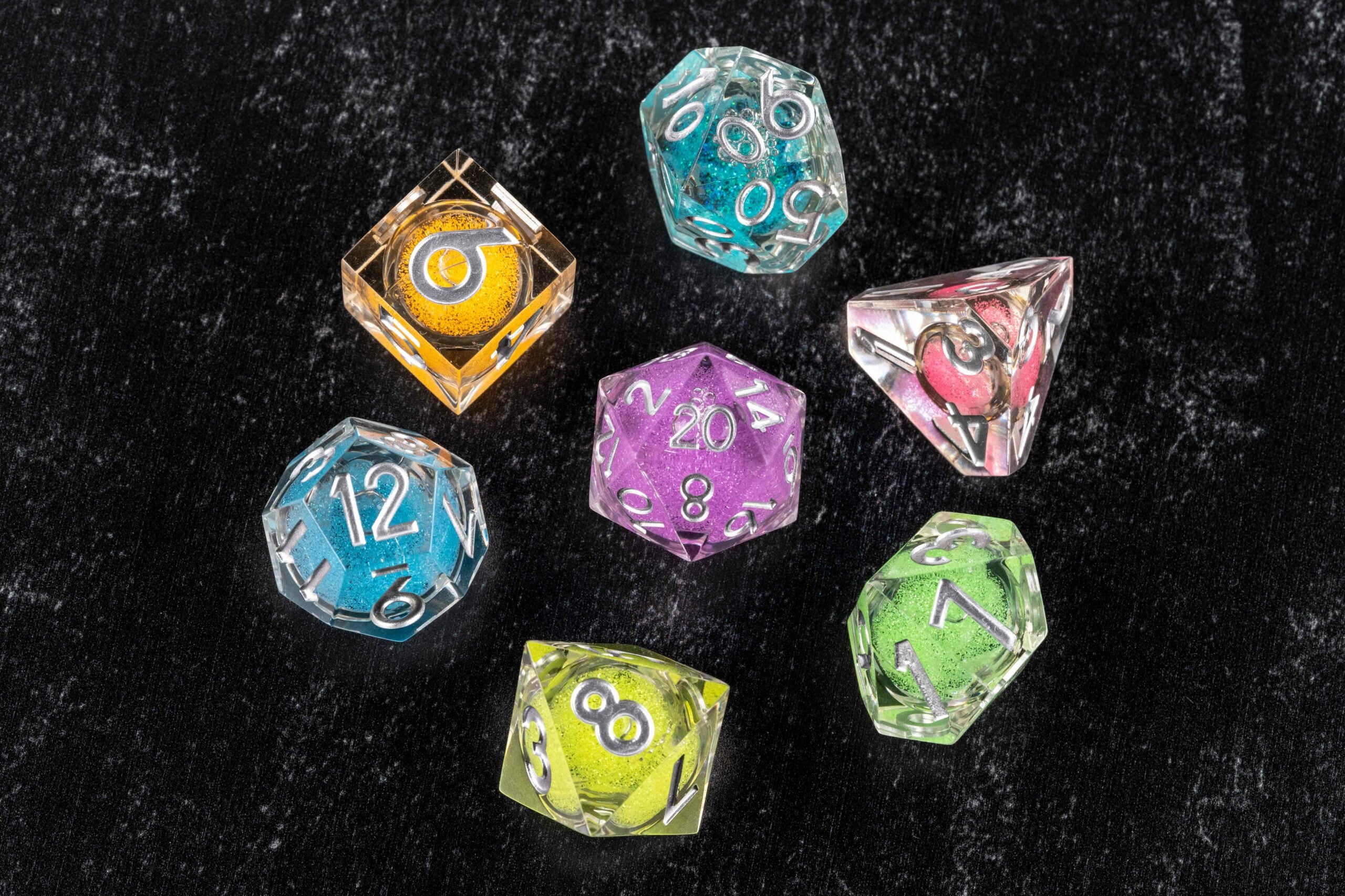 Elixir Liquid Core Dice Set: Rainbow Dust