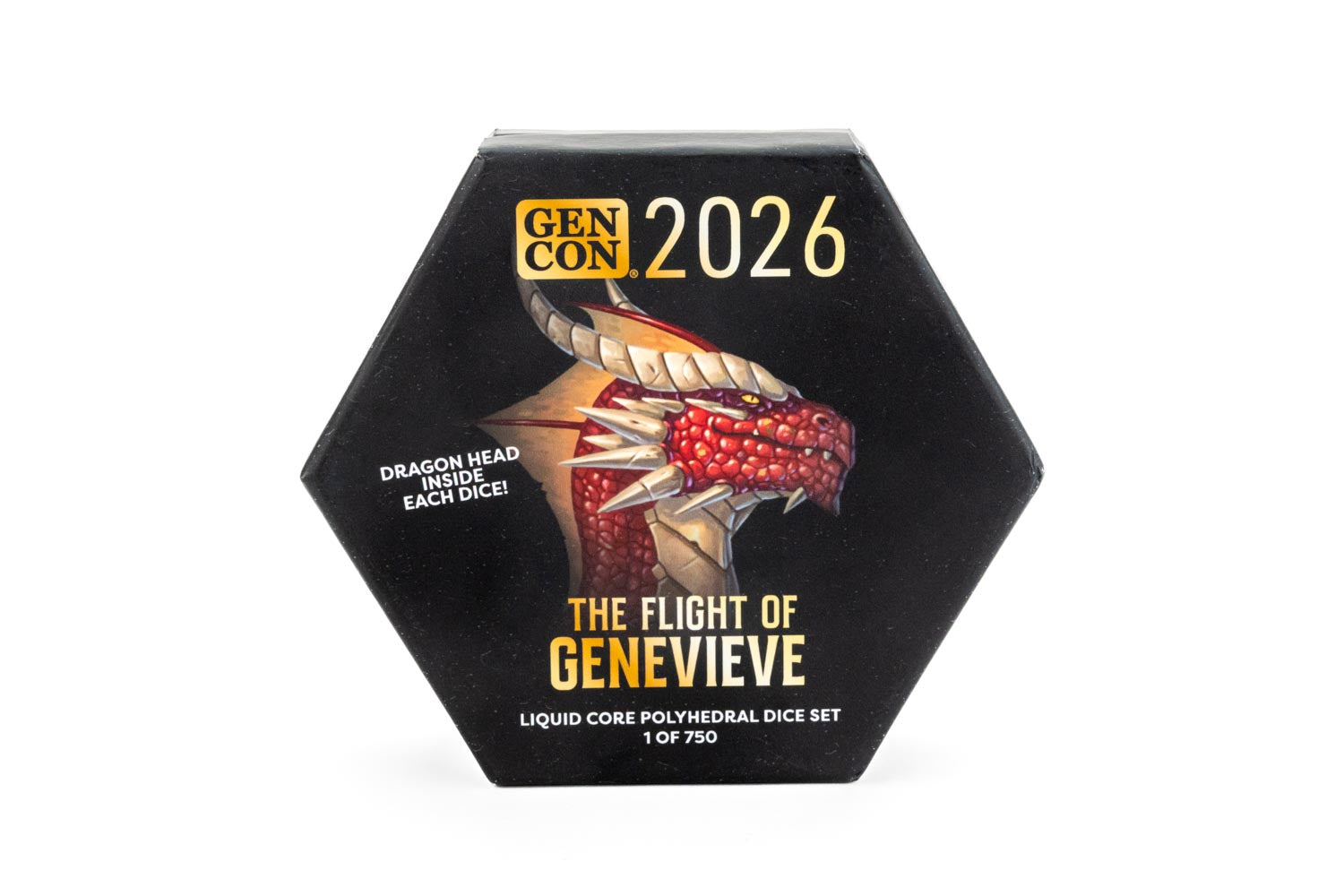 Gen Con 2026 Flight of Genevieve: Liquid Core Sharp Edge Dice Set