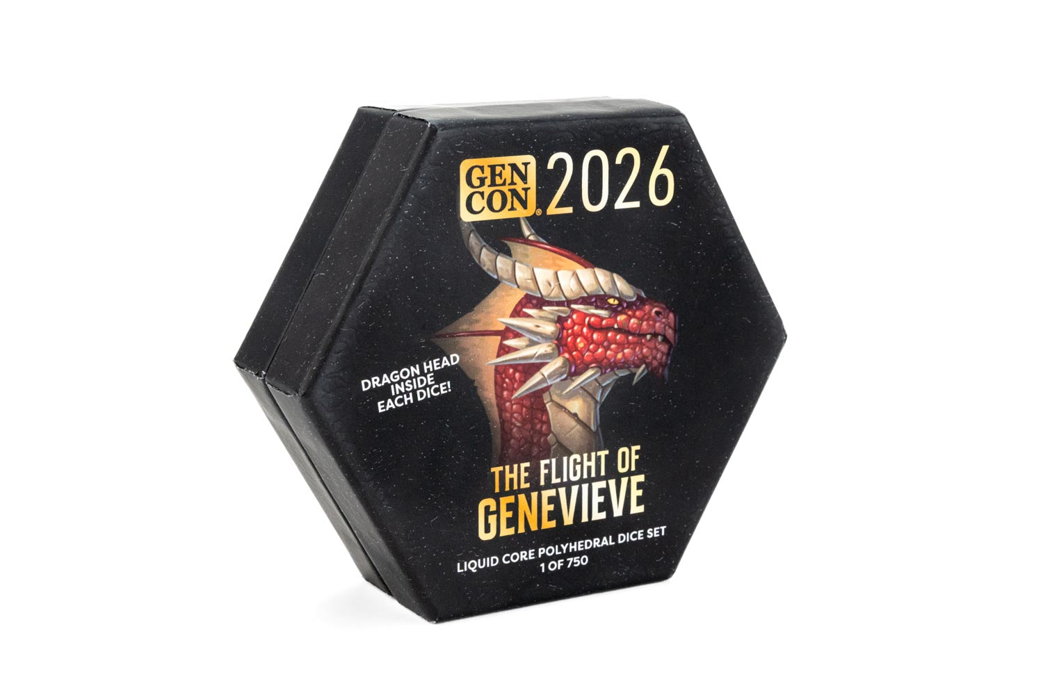 Gen Con 2026 Flight of Genevieve: Liquid Core Sharp Edge Dice Set