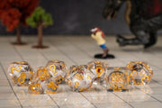 Gen Con 2026 Flight of Genevieve: Liquid Core Sharp Edge Dice Set