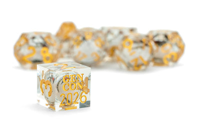 Gen Con 2026 Flight of Genevieve: Liquid Core Sharp Edge Dice Set, image 2