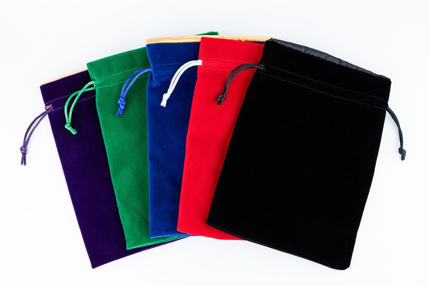 Velvet Dice Bag With Satin Liner 6"x8"