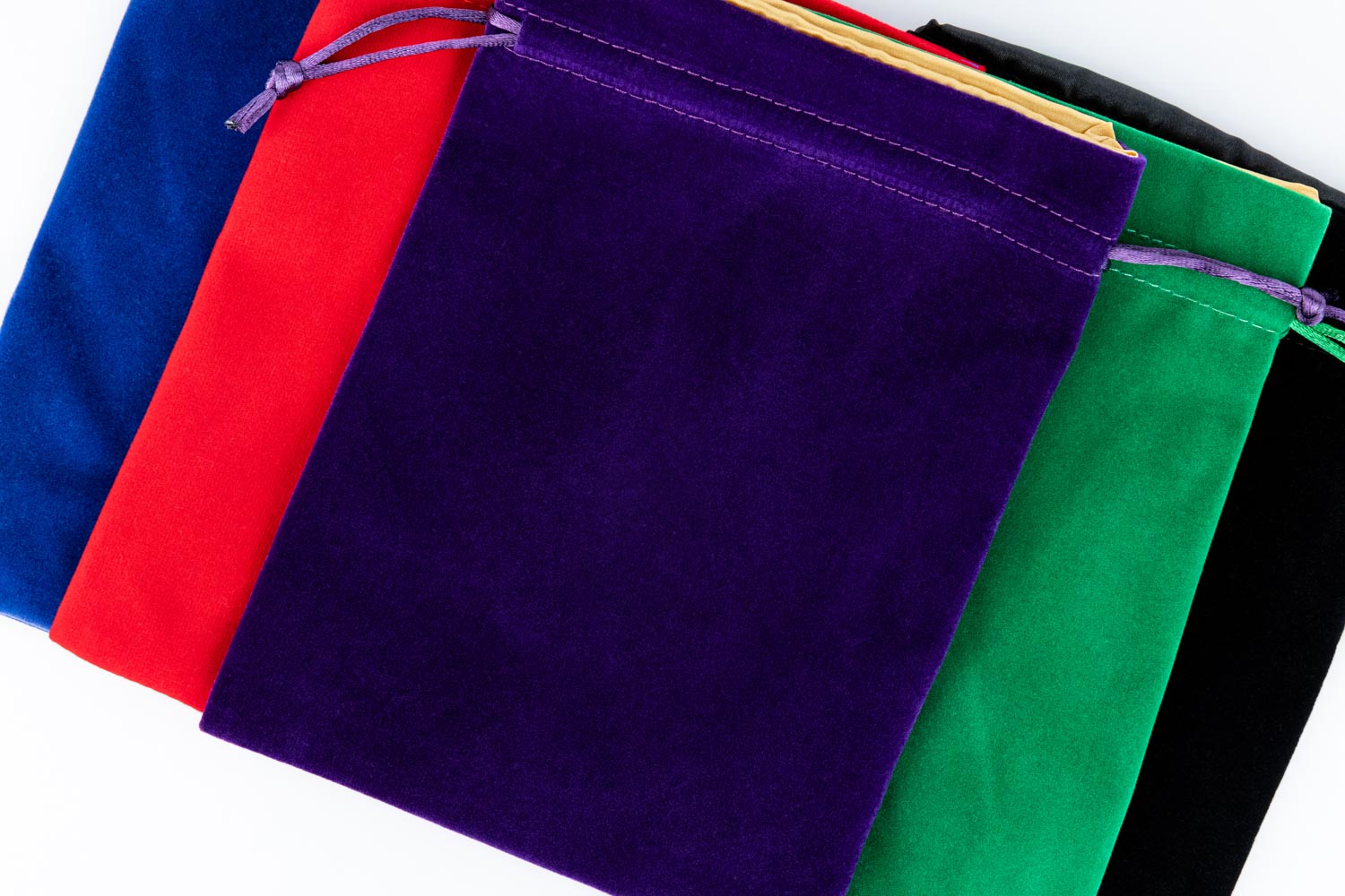 Velvet Dice Bag With Satin Liner 6"x8"