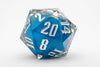 55mm Mammoth d20: Blue Rheoscopic Fluid
