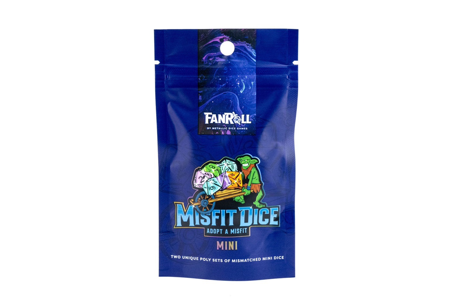 Mystery Misfit Mini Polyhedral Dice (Single Pack with 2 Full Sets)