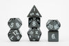 Engraved Hematite: Full-Sized 16mm Polyhedral Dice Set