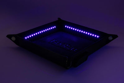 Blacklight Dice Tray with d20: Black, image 4