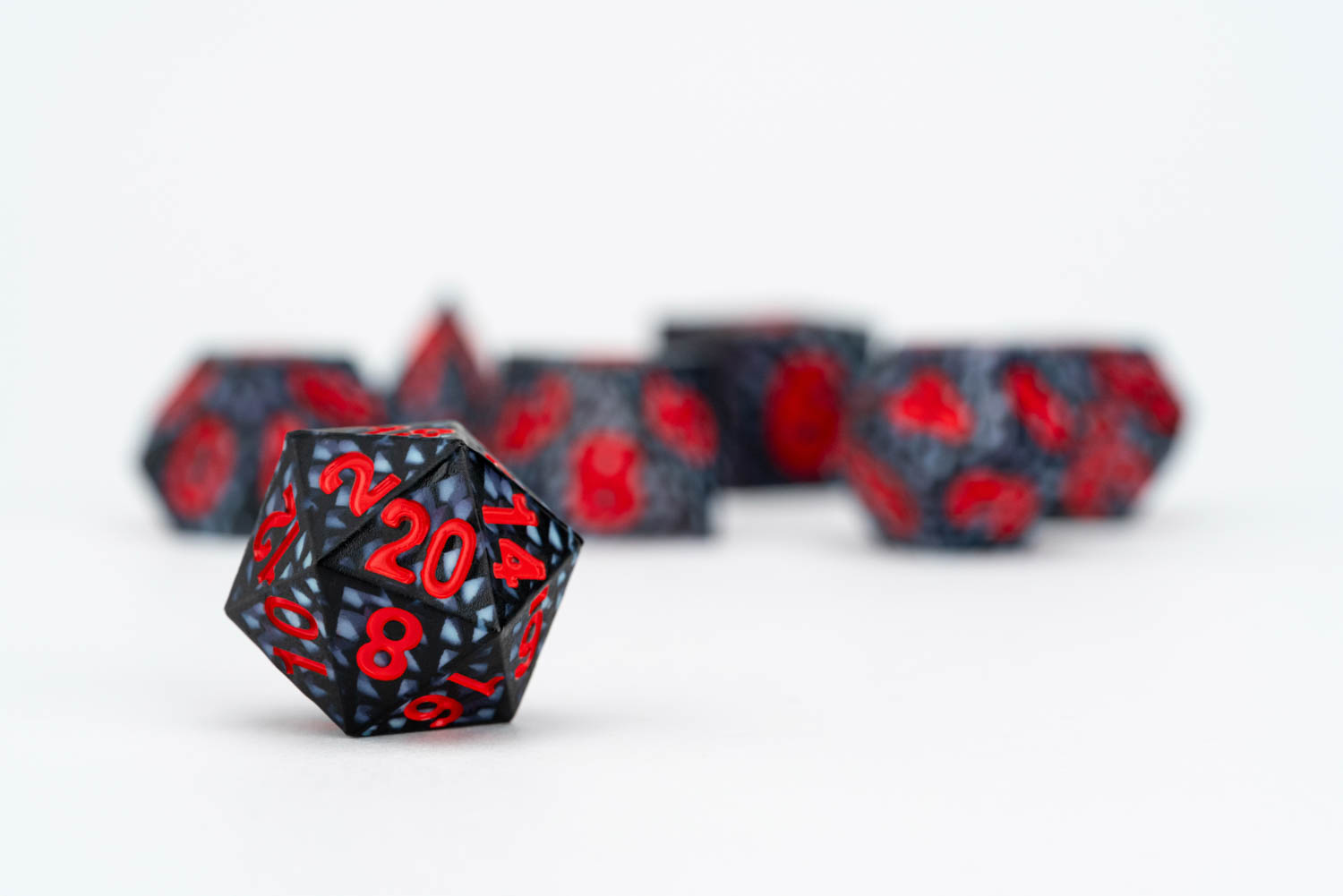 Dragon Storm Silicone Dice Set: Black Dragon Scales