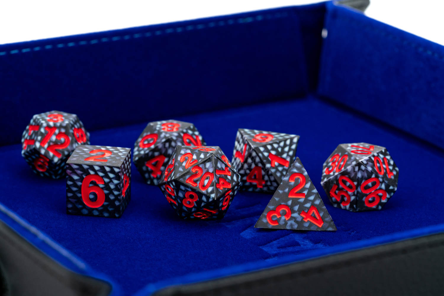 Dragon Storm Silicone Dice Set: Black Dragon Scales