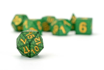 Dragon Storm Silicone Dice Set: Green Dragon Scales, image 3