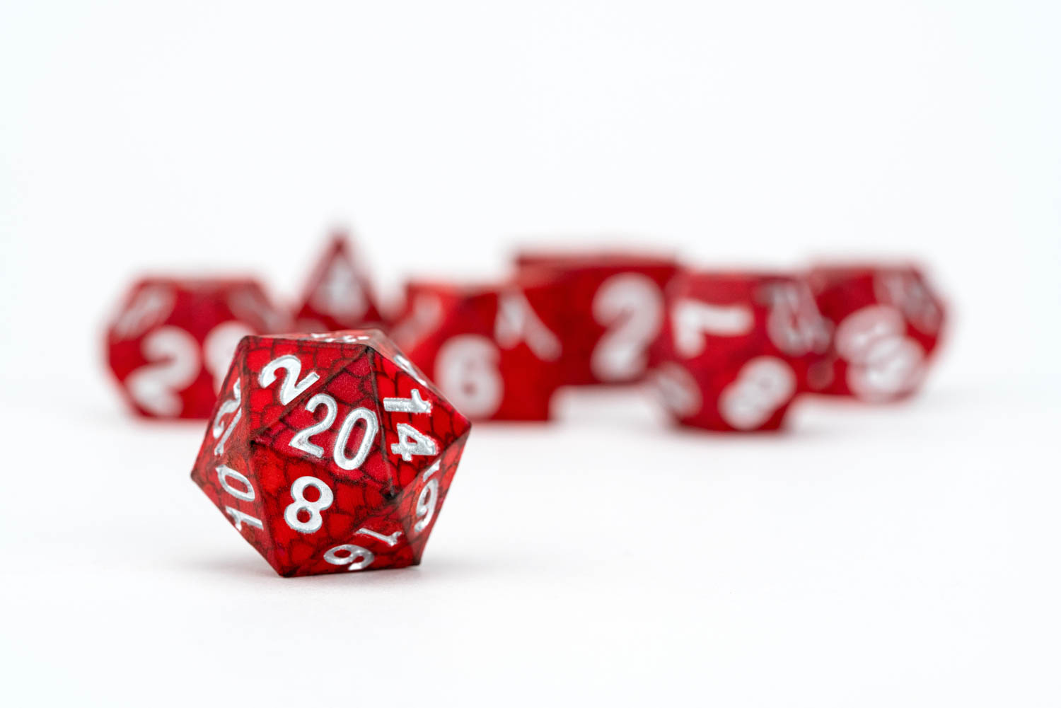Dragon Storm Silicone Dice Set: Red Dragon Scales