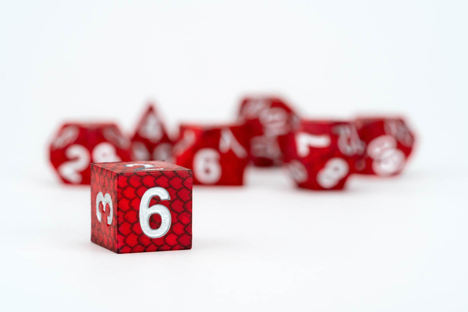 Dragon Storm Silicone Dice Set: Red Dragon Scales