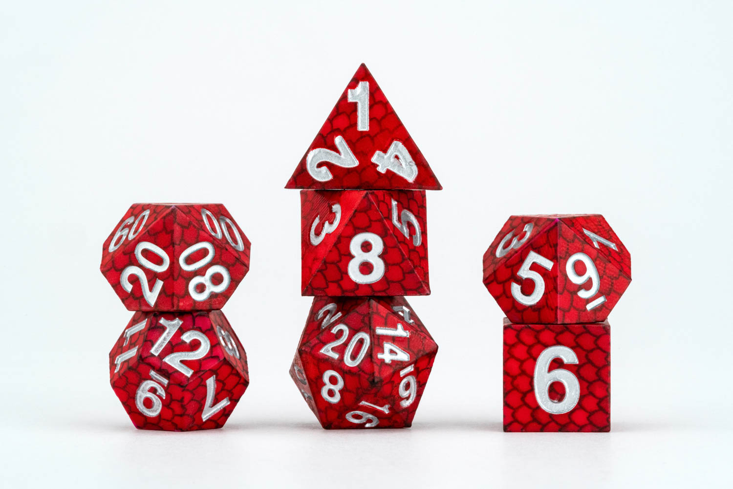 Dragon Storm Silicone Dice Set: Red Dragon Scales