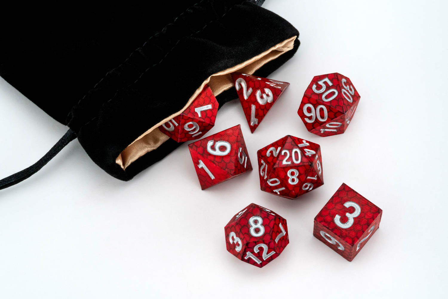 Dragon Storm Silicone Dice Set: Red Dragon Scales