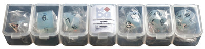 Black Rutilated Quartz: Full-Sized 16mm Polyhedral Dice Set, image 2