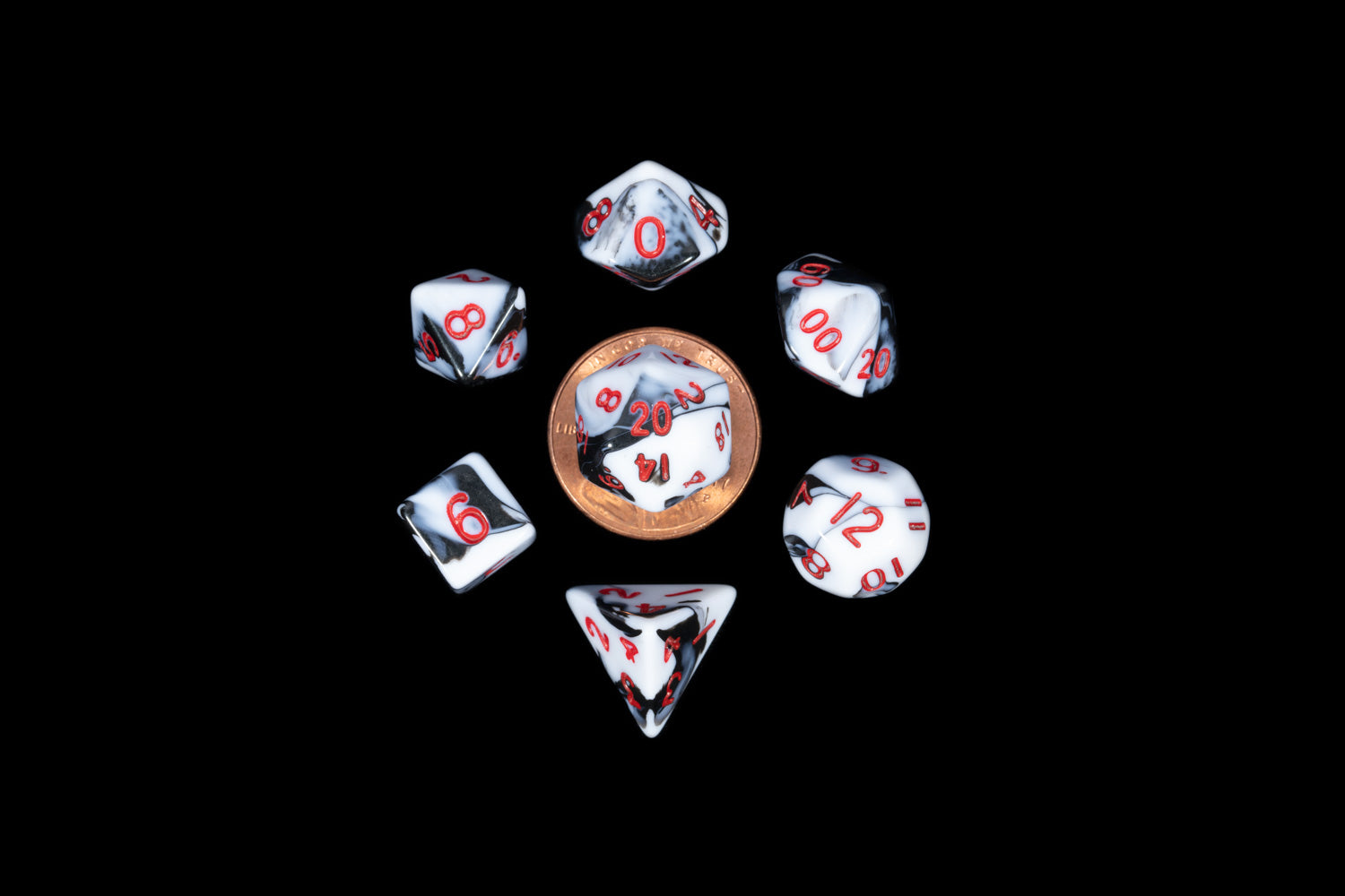 mini marble dice set