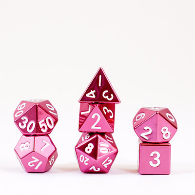 Pink 16mm Polyhedral Dice Set, image 3