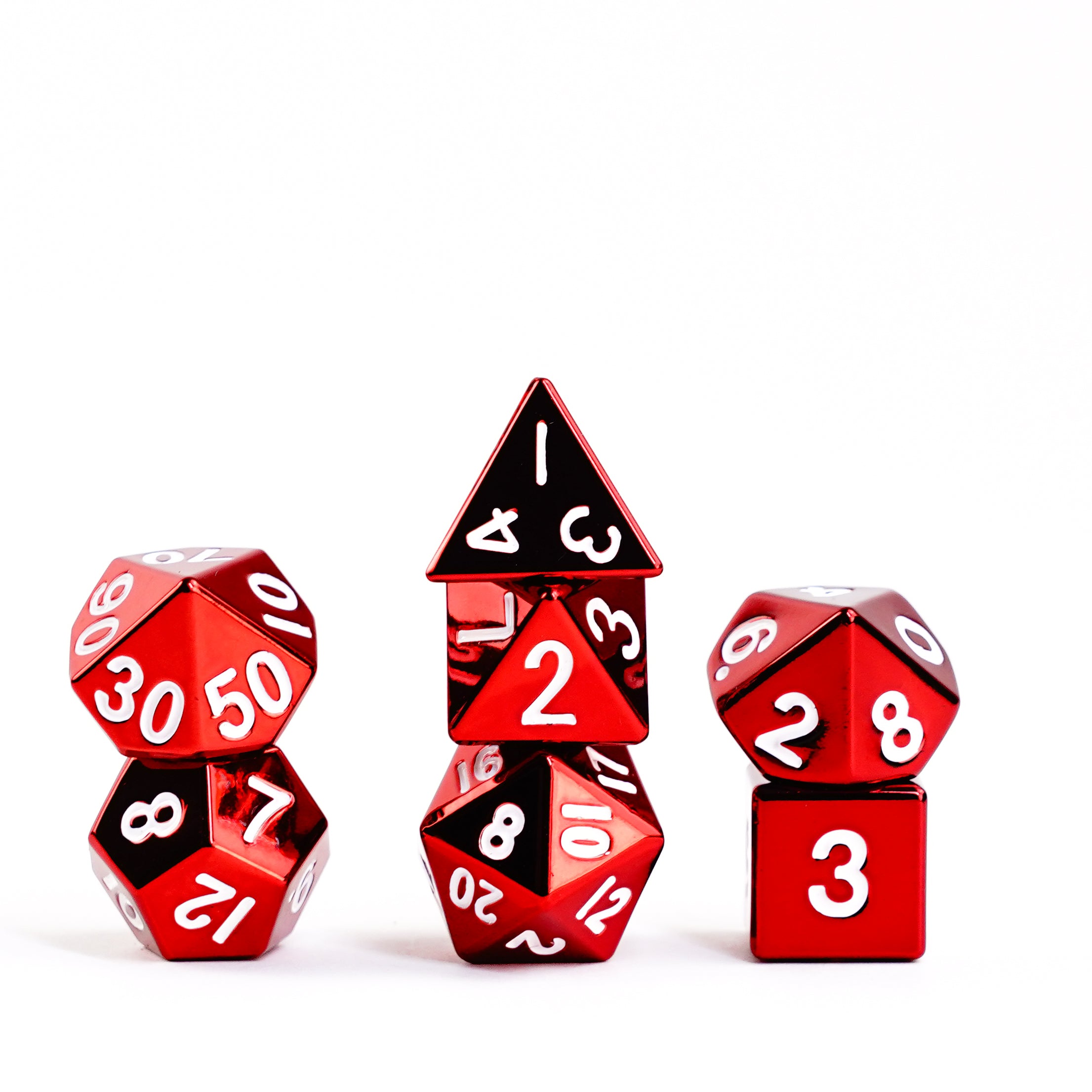 Red 16mm Polyhedral Dice Set