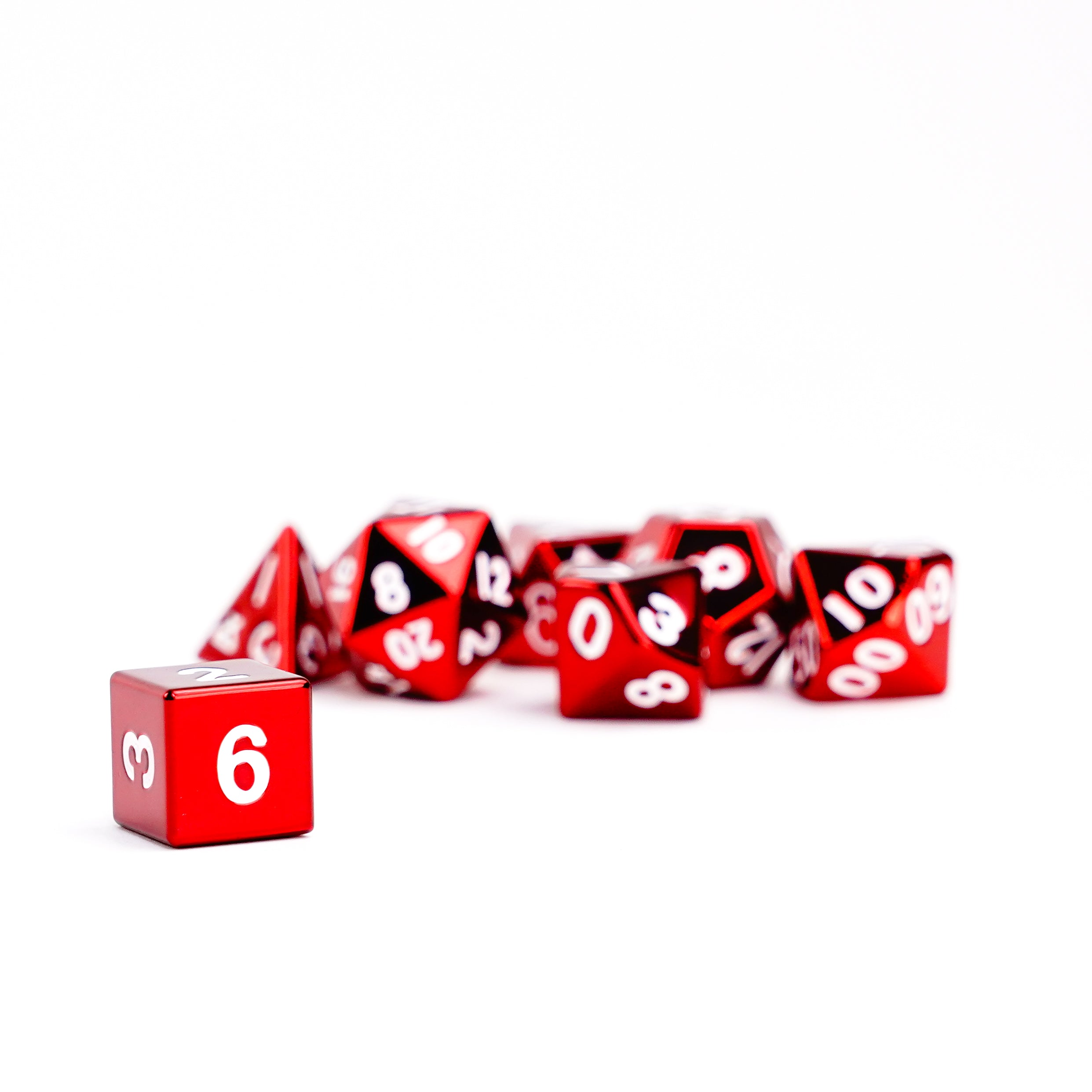 Red 16mm Polyhedral Dice Set