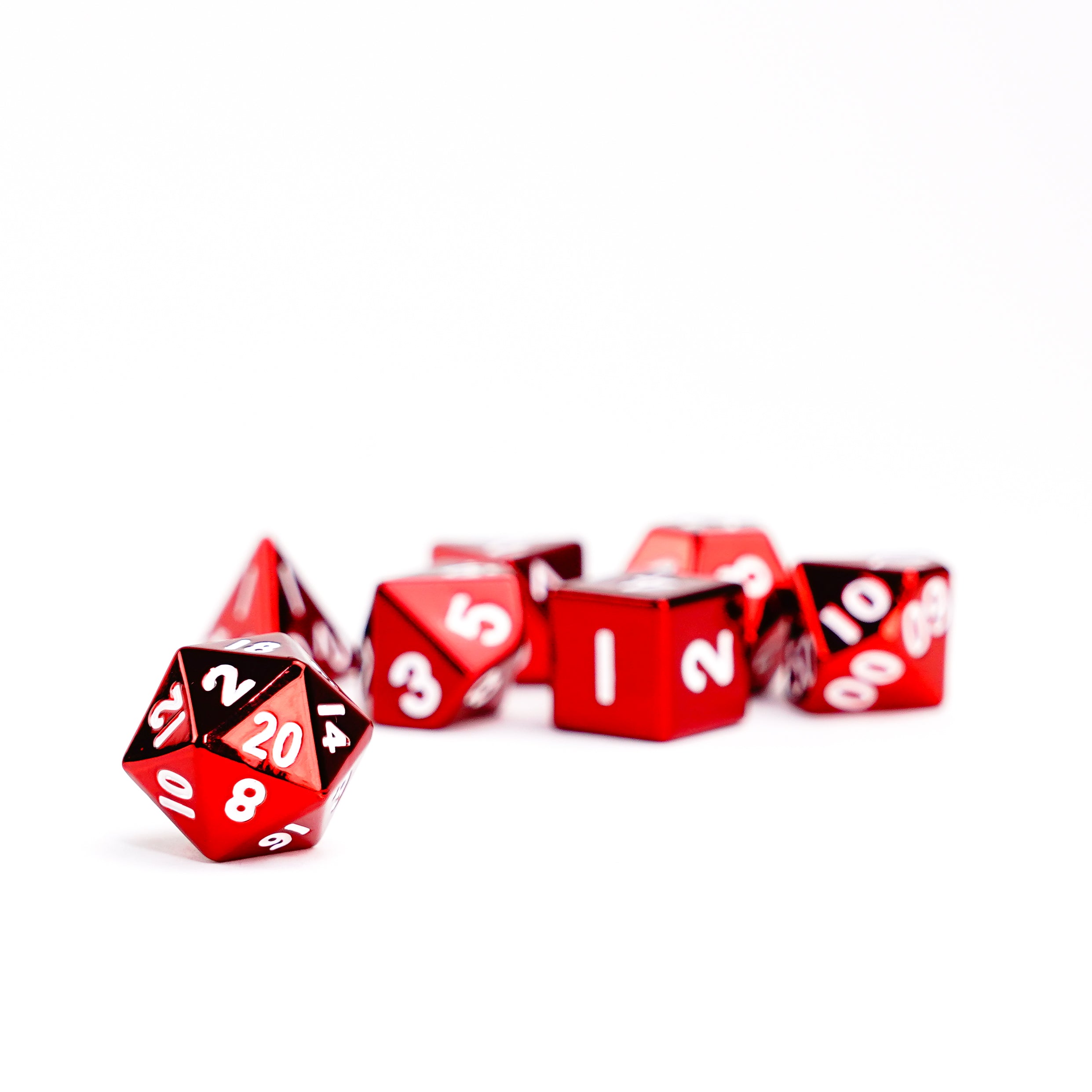 Red 16mm Polyhedral Dice Set