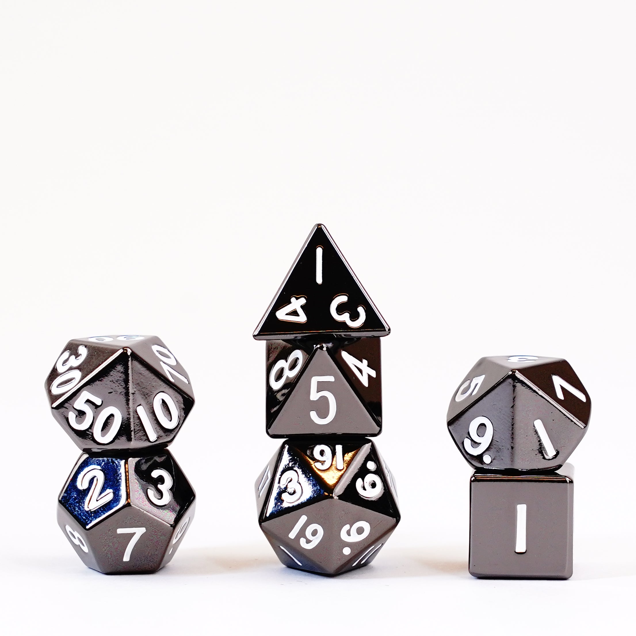 Sterling Gray 16mm Polyhedral Dice Set