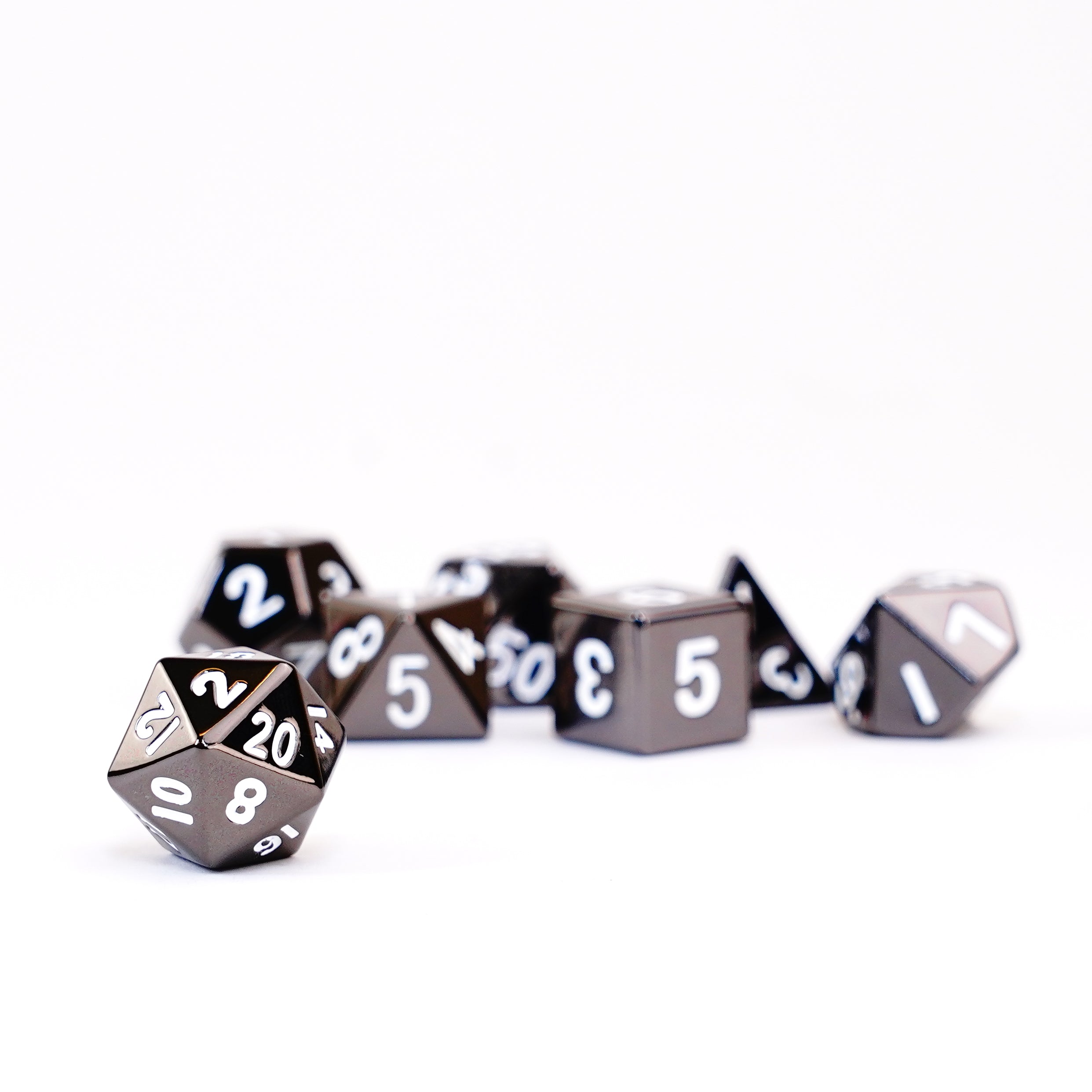 Sterling Gray 16mm Polyhedral Dice Set