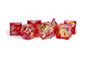 Hand Crafted Sharp Edge Dice: Red Pyre