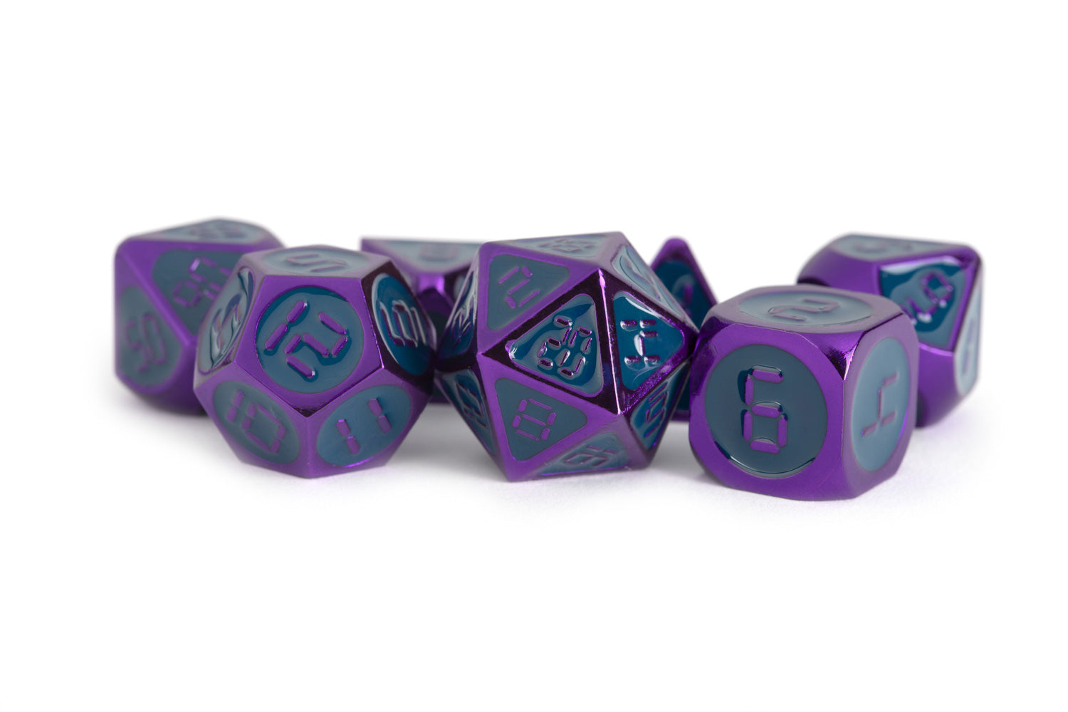 purple blue clock set