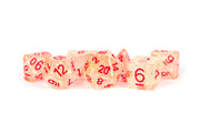 yellow glitter resin dice set