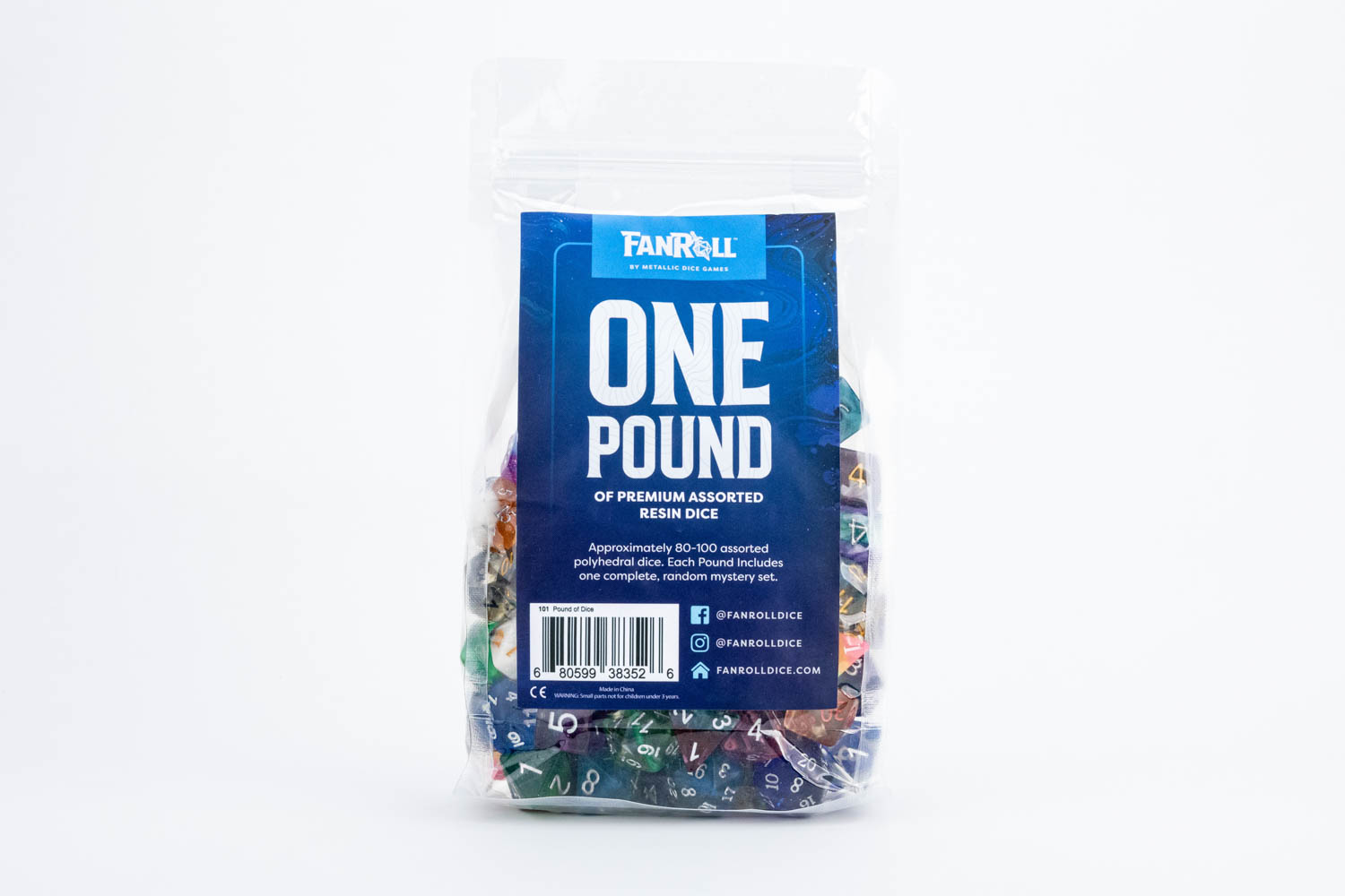 Pound of Premium Assorted Resin Dice