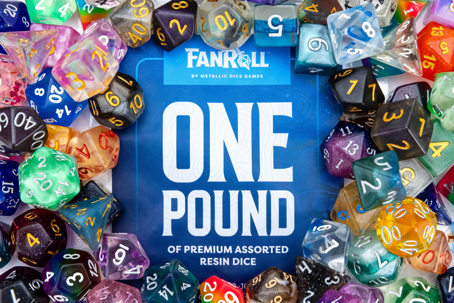 Pound of Premium Assorted Resin Dice