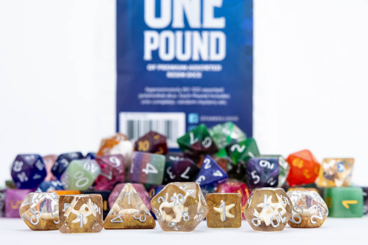 Pound of Premium Assorted Resin Dice