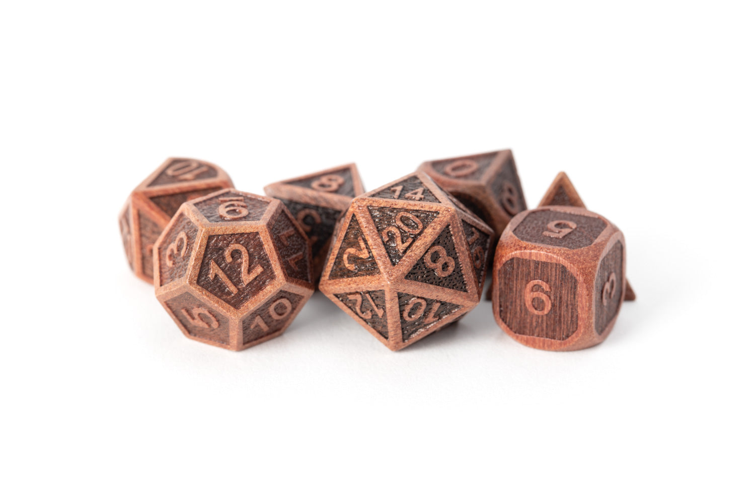 wooden dice set