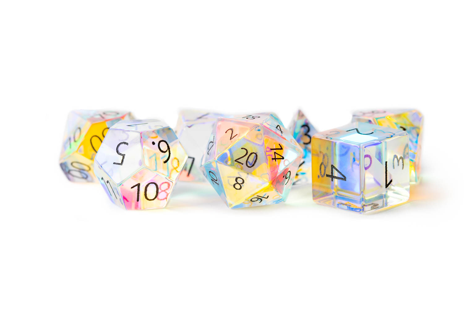 engraved rainbow prism glass