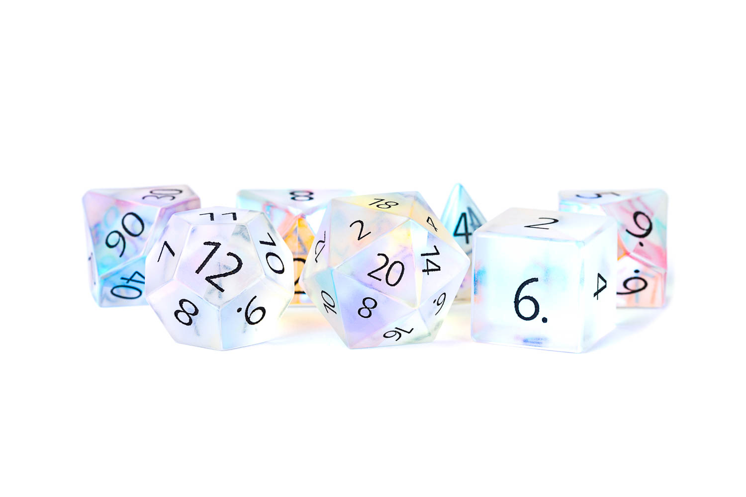 engraved frosted k9 rainbow prism glass