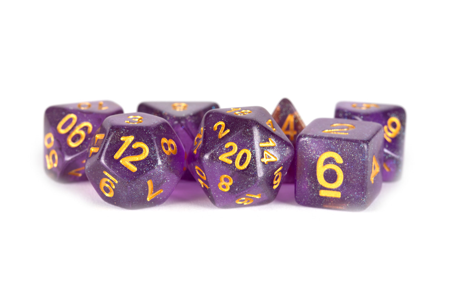 purple glitter set