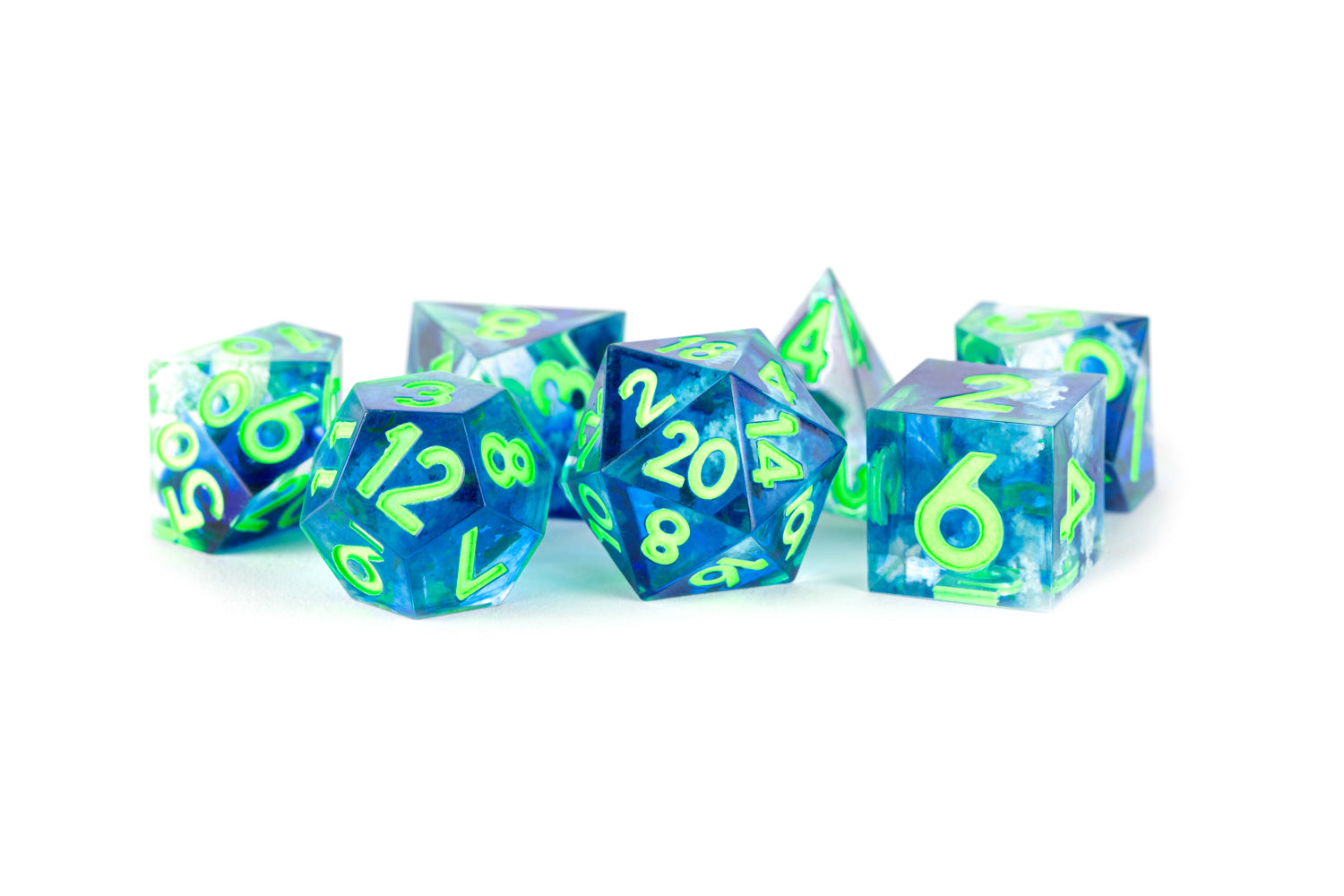 blue green set