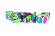 blue green pink metallic set