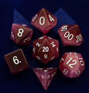 Cats Eye Pink dice set