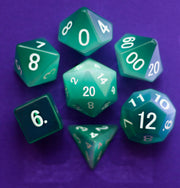 Cats Eye Mint Green dice set