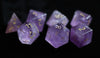 Engraved Amethyst dice set