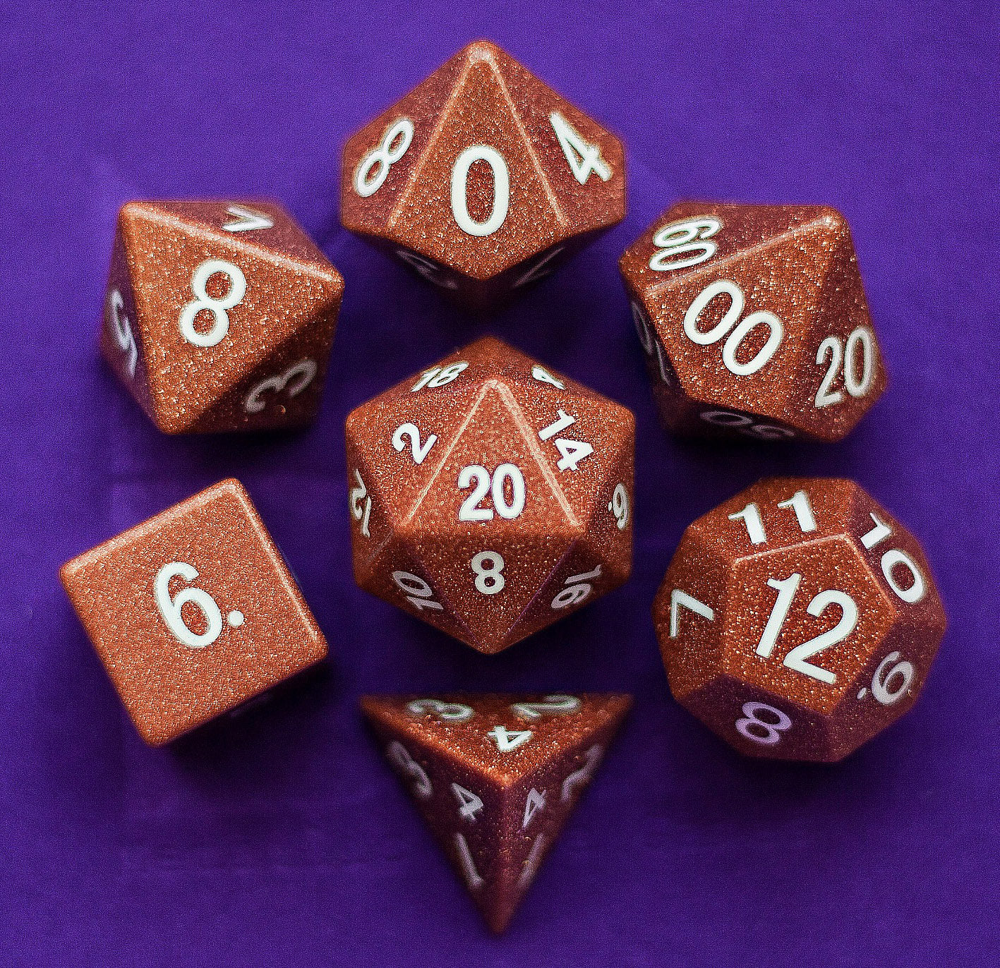 Goldstone dice set
