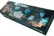 Mystic Mines 16mm Stone Poly Dice Set: Engraved Cat's Eye Aquamarine